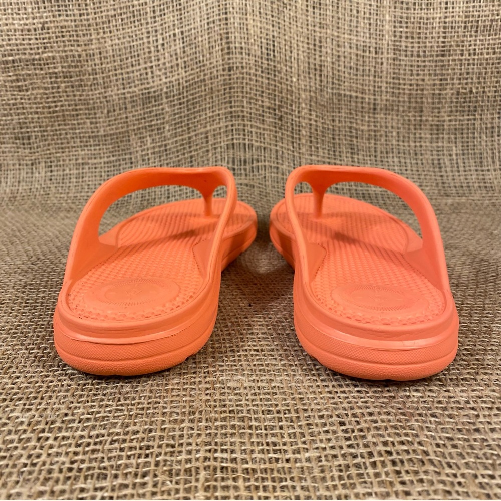 Totes Sandals Flip Flops Sol bounce Peach  Thongs Size 8 - Picture 9 of 11